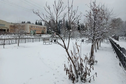 Районы Новосибирской области завалило снегом 15 апреля