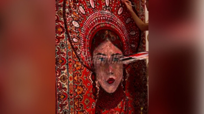 Художница создаёт произведения искусства из «бабушкиных» ковров