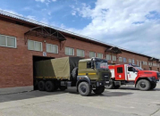 Два «Урала» с водой от спасателей Новосибирской области отправились в зону СВО