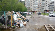 Жители улицы Узорной пожаловались на потоп