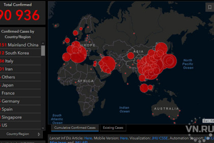 Коронавирус онлайн: карта распространения в Европе