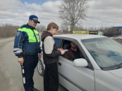 Соблюдать ПДД призвали волонтеры водителей в Куйбышеве