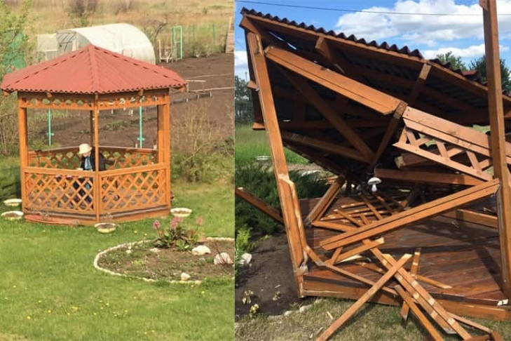 Торнадо на собственной даче напугало жительницу Новосибирска