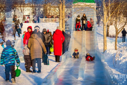 Тематикой ледового городка-2023 на Михайловской набережной станет 130-летие Новосибирска