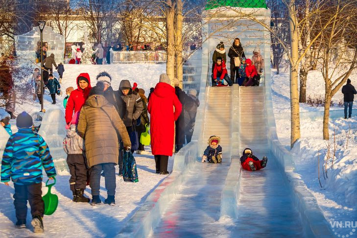 Тематикой ледового городка-2023 на Михайловской набережной станет 130-летие Новосибирска