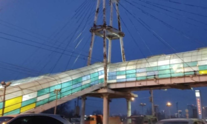 Переход через дамбу Димитровского моста начали ремонтировать в Новосибирске