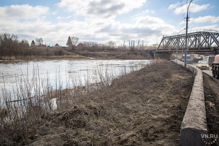 В самую грязную реку Новосибирска передумала прыгать девушка