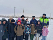 В гостях у пешковских ребят побывали сотрудники ДПС