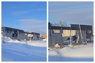 В Новосибирске обрушилась кровля нового здания