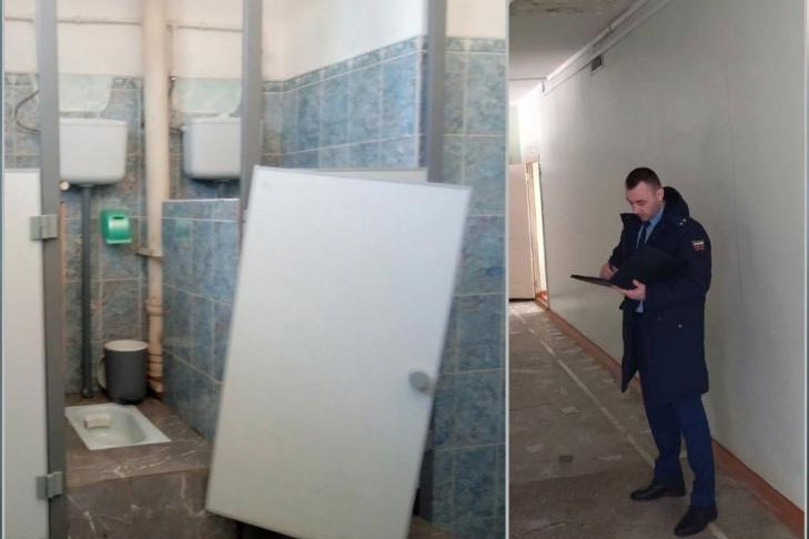 Сибирячка устроила скандал из-за двери туалета в школе №60 города Обь