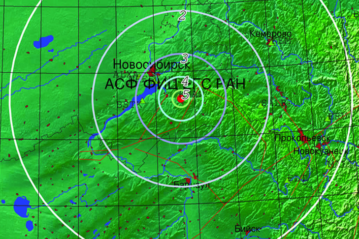 Землетрясение магнитудой 5,5 произошло в Новосибирской области