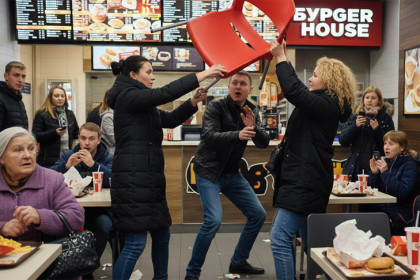 Неудачное знакомство: в Новосибирске дамы бросали стулья в мужчину