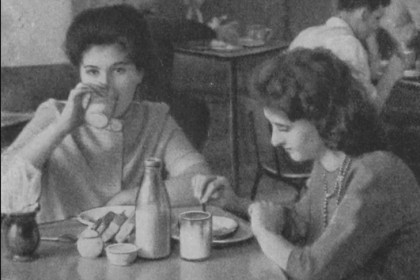Первое молочное кафе 50 лет назад открылось в Новосибирске