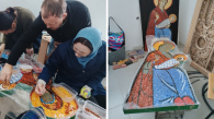 Новосибирцы создали мозаичное полотно для храма в посёлке Горный