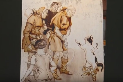 Украли картину «Кот в сапогах» у новосибирского художника