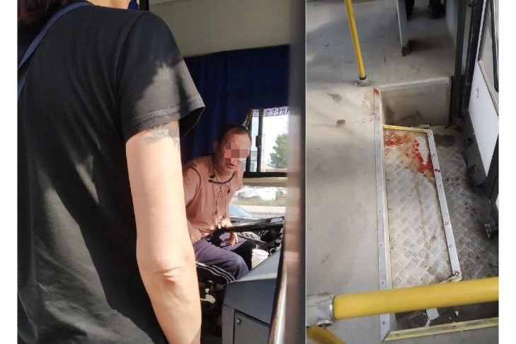 Пассажирка залила своей кровью салон автобуса №64 в Новосибирске