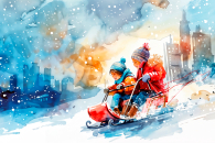 О безопасности на зимних каникулах не стоит забывать юным жителям Татарска