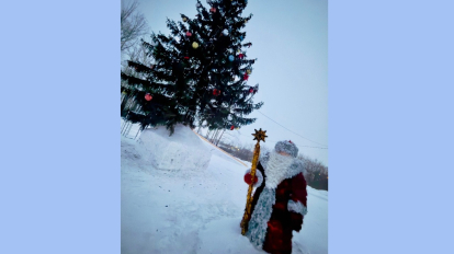 Дети сожгли Снегурочку в Новосибирской области