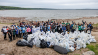 Более 150 волонтёров очистили берег Новосибирского водохранилища от мусора