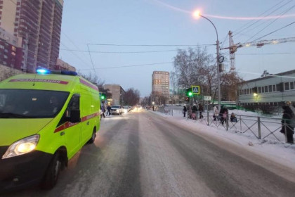 Ребенка возле элитной школы сбили на улице Крылова в Новосибирске