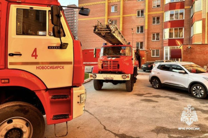 Пожарные спасли двух детей и женщину из горящей квартиры на улице Лежена