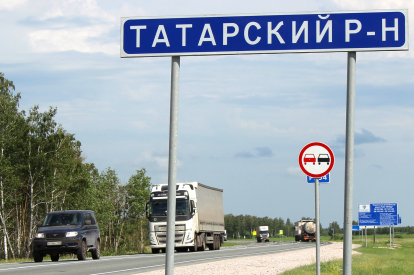 Ребенок попал в аварию с грузовиком под Татарском
