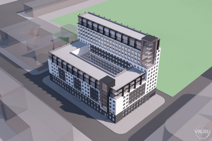 16-этажную гостиницу хотят построить возле центральной площади Новосибирска