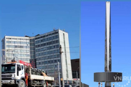 Рекламные щиты начали демонтировать на площади Калинина 11 апреля