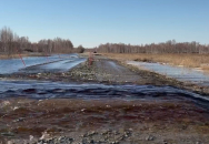 Движение перекрыто на шести участках дорог из-за паводка в Новосибирской области