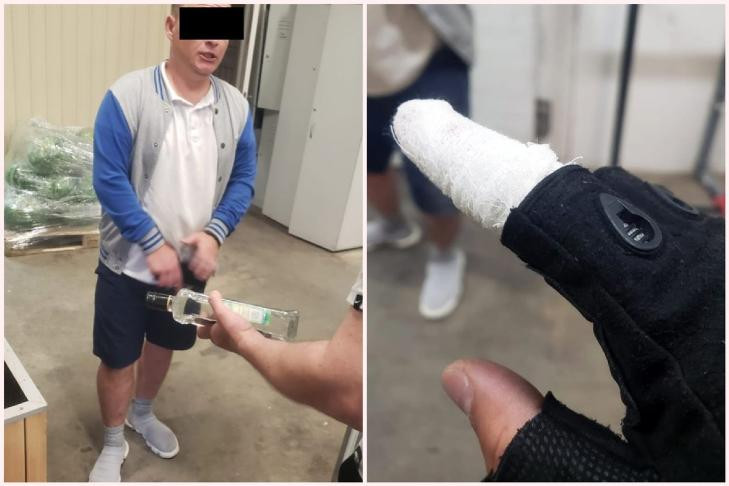 Мясник пытался откусить палец охраннику в Новосибирске