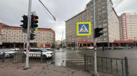 Водитель сбил школьника на пешеходном переходе в Новосибирске