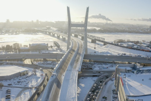 Транспорт по четвертому мосту запустят в Новосибирске в ночь с 15 на 16 декабря