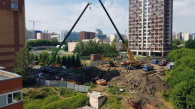 В Горском микрорайоне в Новосибирске снова провалился грунт