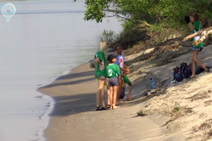 Остров Кораблик очистили от мусора добровольцы
