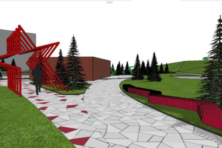 Сквер с бесконечной скамейкой на месте гаражей появится в Новосибирске