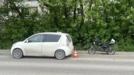 В Новосибирске подросток на мопеде столкнулся с автомобилем