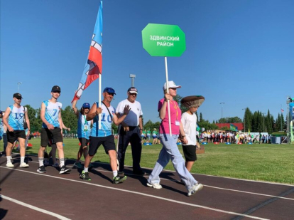 Команда Здвинского района на летних сельских спортивных играх заняла второе место