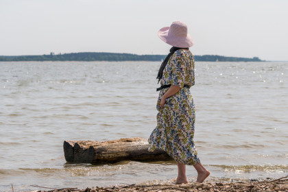 Блогер Надежда Стрелец восхитилась Обским морем