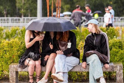 Новосибирск засыпало крупным градом 23 августа