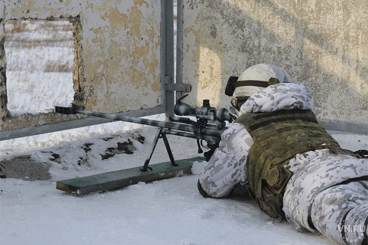 Бесшумные винтовки испытали снайперы на учениях под Новосибирском