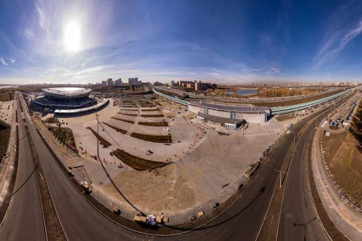 Благоустройство территории возле нового «Новосибирск-Арена» завершается