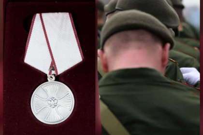 Медалью «За спасение погибавших» награжден наводчик «Раф» из Болотного