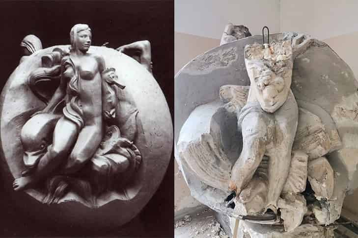 Копия утраченной скульптуры Георгия Франгуляна «Аллегория Земли» найдена под Новосибирском