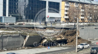 В Новосибирске начали ремонтировать подпорную стенку на улице Ипподромской