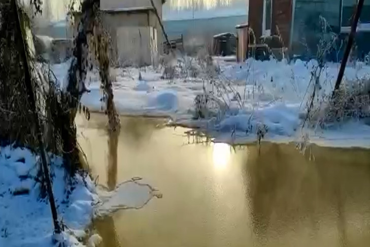 Оранжевую речку в Дзержинском районе Новосибирска проверит минприроды