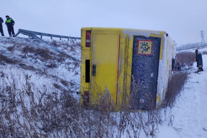 В посёлок под Новосибирском не доехали 26 пассажиров - автобус перевернулся