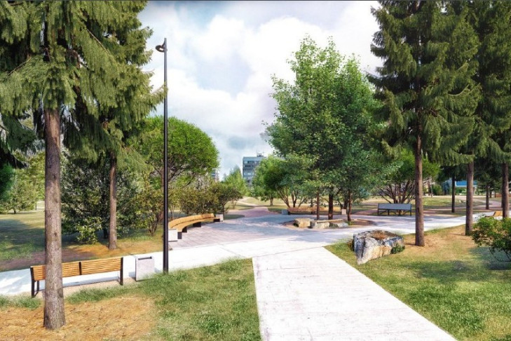 «Амбар» и сиреневый сад появятся в сквере на Демакова в Новосибирске