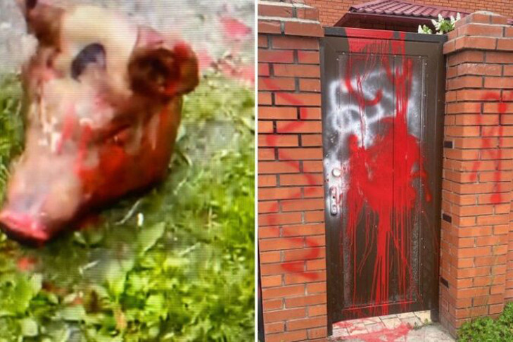 Свиную голову подбросили под дверь жительнице Новосибирска