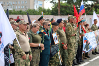 Митингом и концертом отметили в Татарске День ветеранов боевых действий