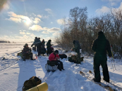 Встретили Рождество на Семигорье юные туристы Искитимского района